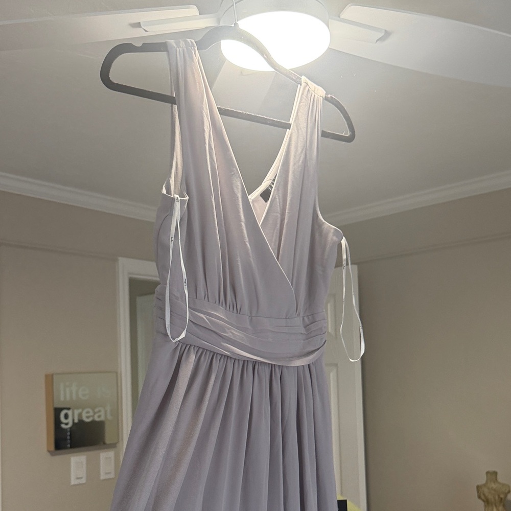 Elegant Grey Sleeveless Dress